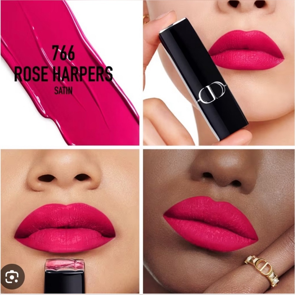 Dior 766 Rose Harpers Rouge Dior satin Lipstick - NWOB; Not Used or Swatched